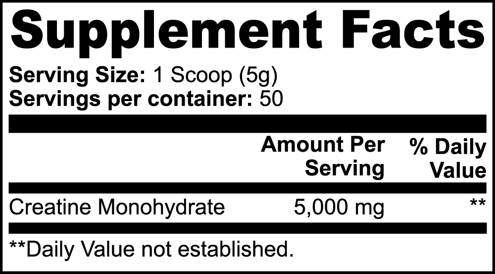 BAM FITennis Creatine Monohydrate