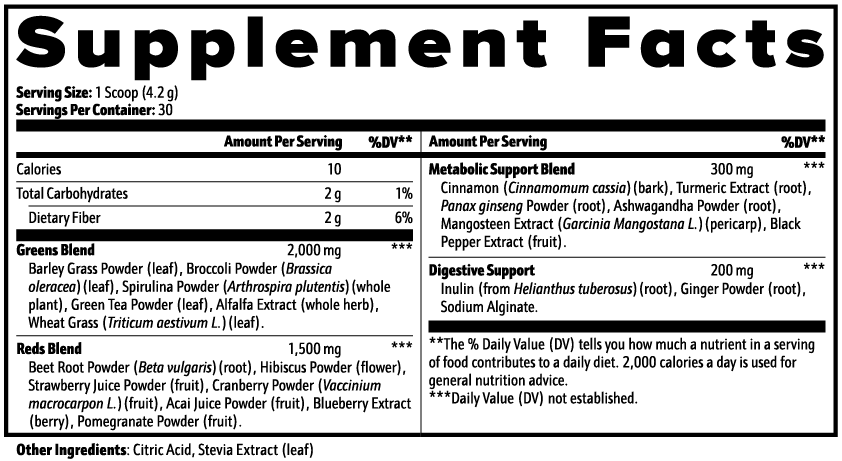 BAM FITennis Greens Superfood
