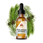 Load image into Gallery viewer, Pine Needle Extract contains Wild-harvested pine needles containing potent free-radical scavengers, essential oils, vitamin C, and naturally occurring shikimic acid.  Organic vegetable glycerin.
