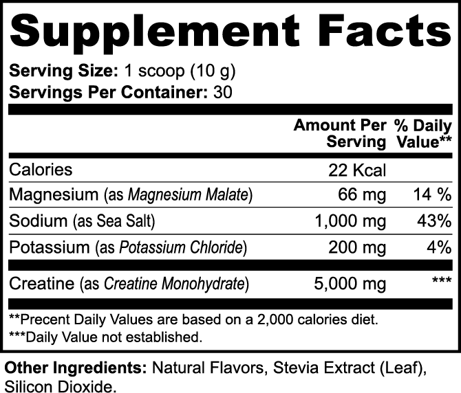 BAM FIT Creatine Hydration Powder